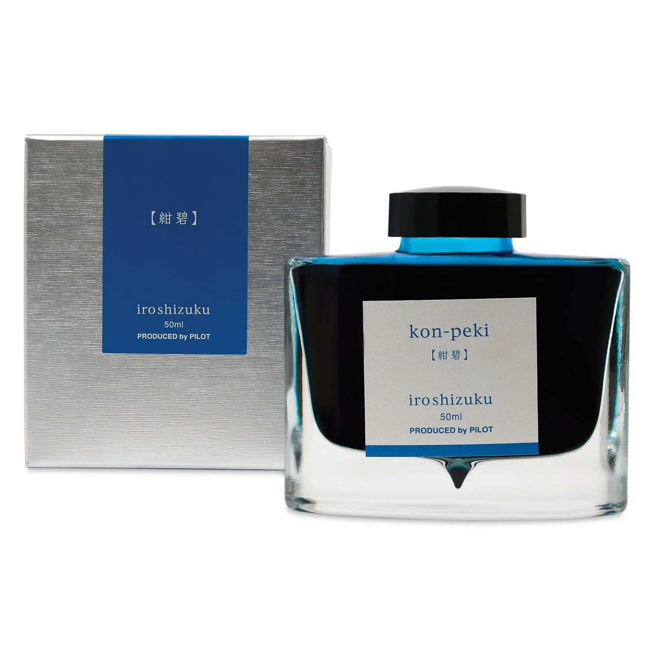 Pilot Iroshizuku Fountain Pen Ink - Deep Blue (Kon-peki), 50 ml